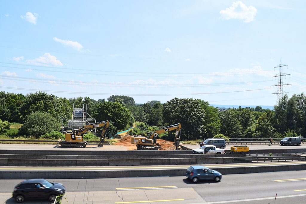Baustelle an der A4